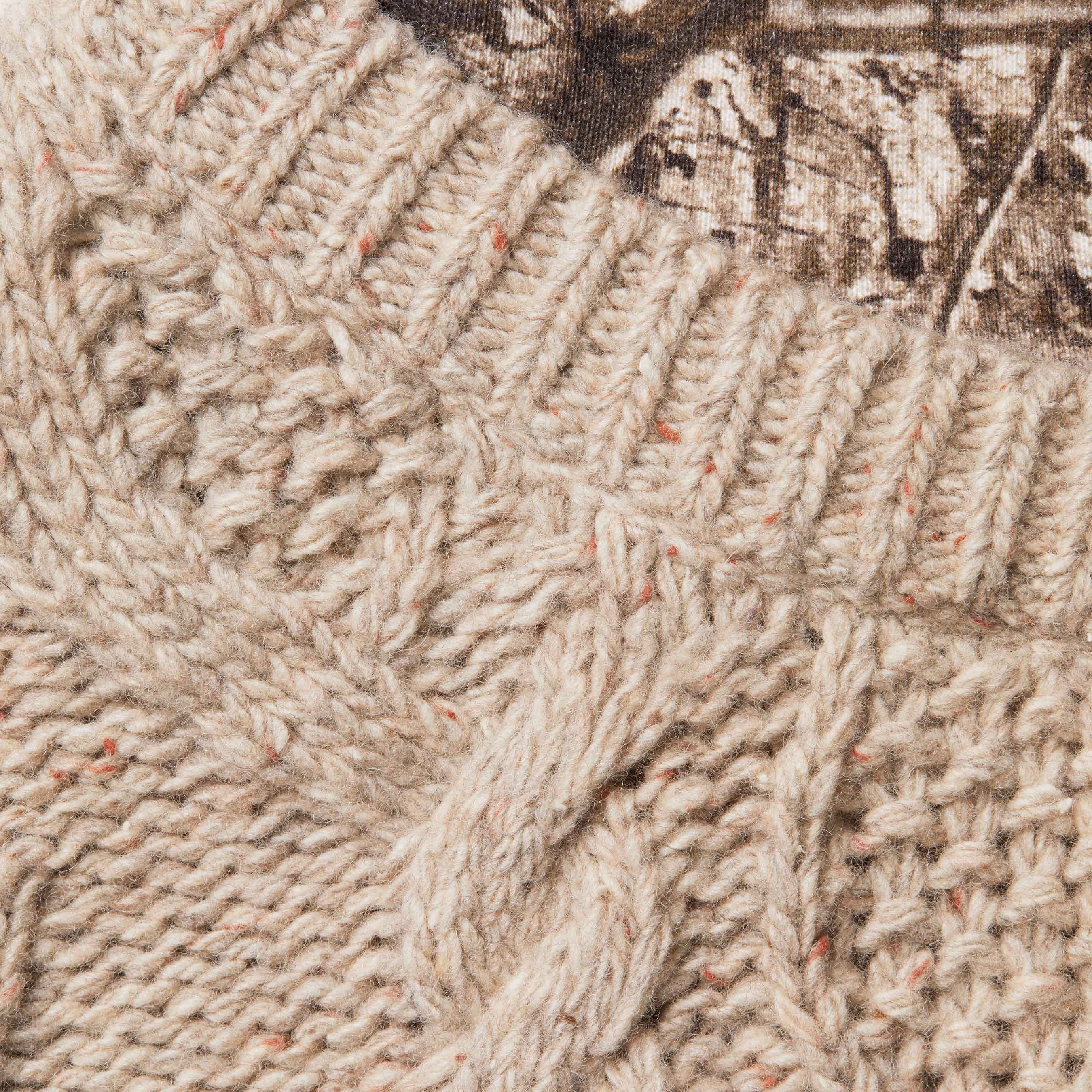 Cable Hooded Sweater view 9